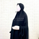 Solid Black Khimar